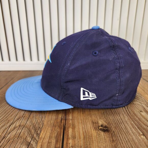 Tampa Bay Rays 2018 Spring Training New Era 59fifty Sz 7 1/8 Hat Cap Navy Blue - Picture 6 of 10